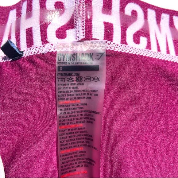 Gymshark Fitness Leggings Maroon Womens Small (Fits like Medium/Large) - Picture 3 of 6